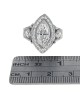 GIA Certified Marquise Cut Diamond Solitaire Ring in Platinum